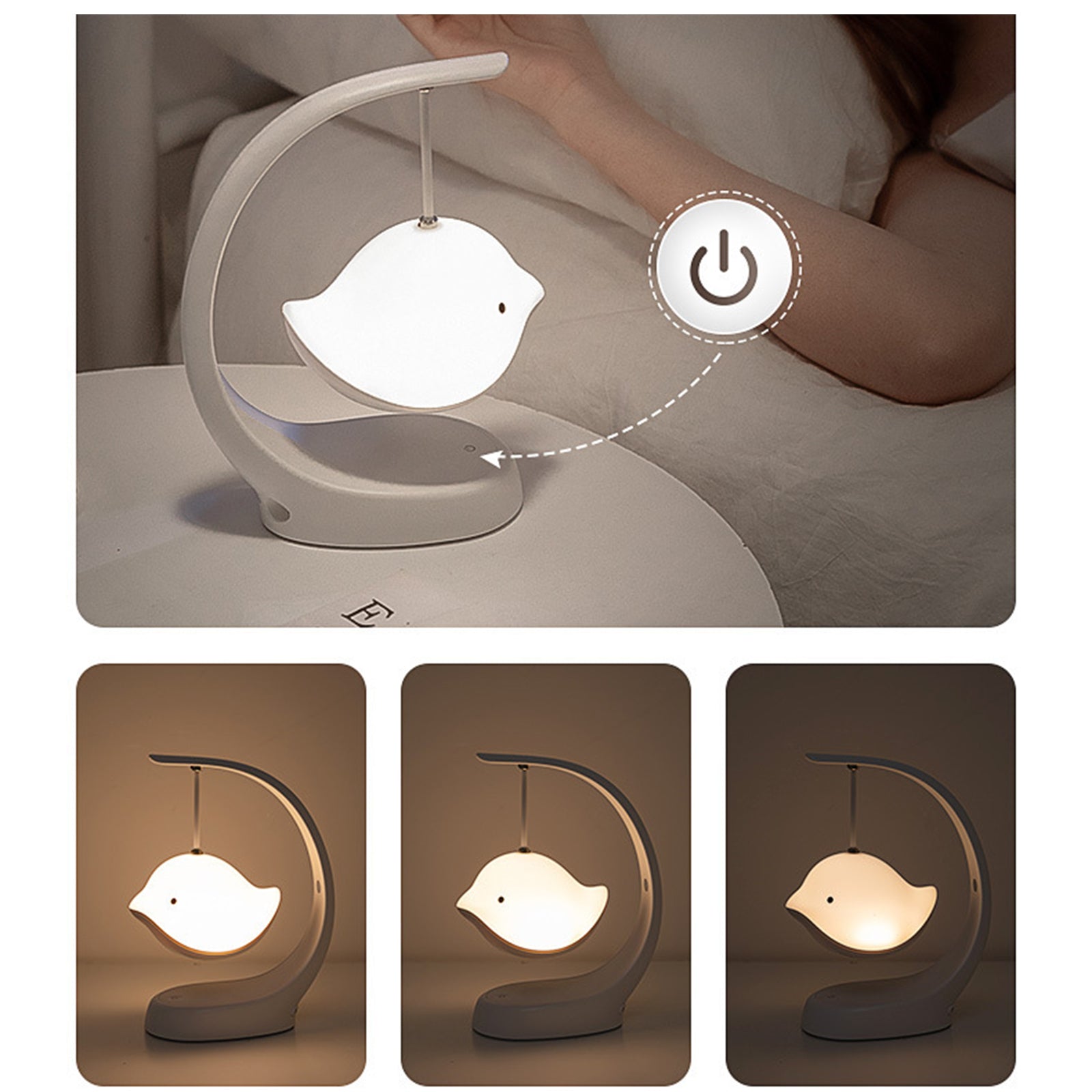 Bluetooth Speaker Cartoon Birds Night Lamp Portable Small Subwoofer Ribbon Lights for Home Decor Audio Music Wireless Speakers