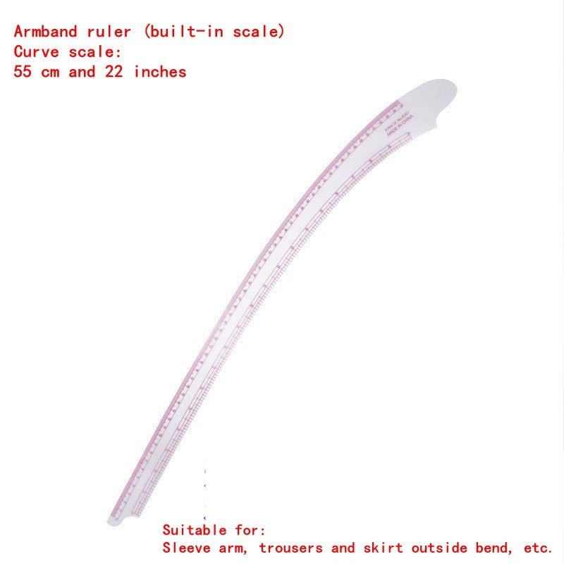 7Pcs/set Sewing Tailor French Curve Pattern Grading Rulers Drawing Line Measure Clothing Patchwork Ruler Set