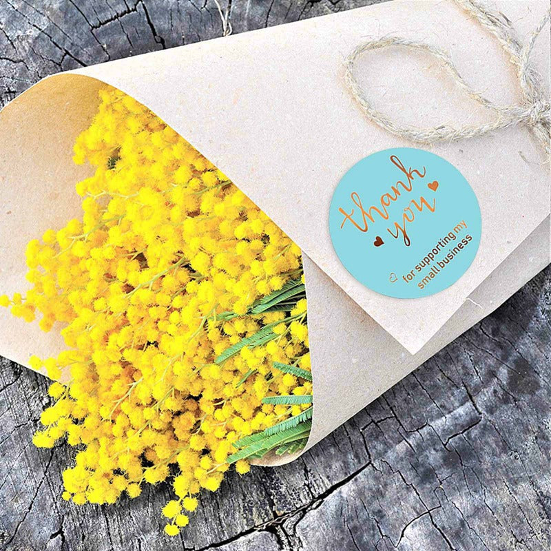 Mini Gold Embossed Thank you Card Valentine Happy Birthday Christmas Party Wedding Invitation Letter Greeting Cards