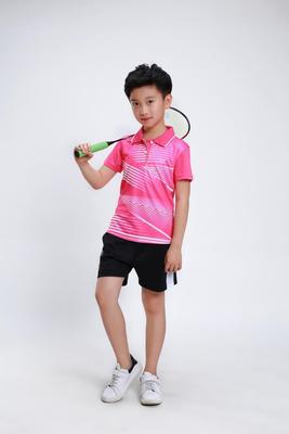 Boys Badminton Sets , children tennis clothes , badminton Suit for kids , table Shirt + Shorts Set , Cool table tennis clothing A