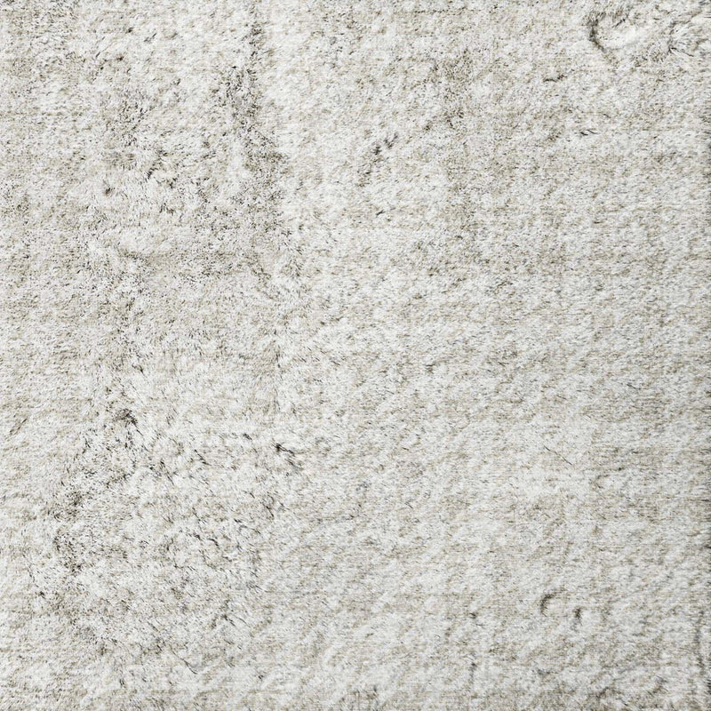 5' X 8' Linen And Ivory Houndstooth Shag Washable Area Rug With UV Protection - Home & Garden