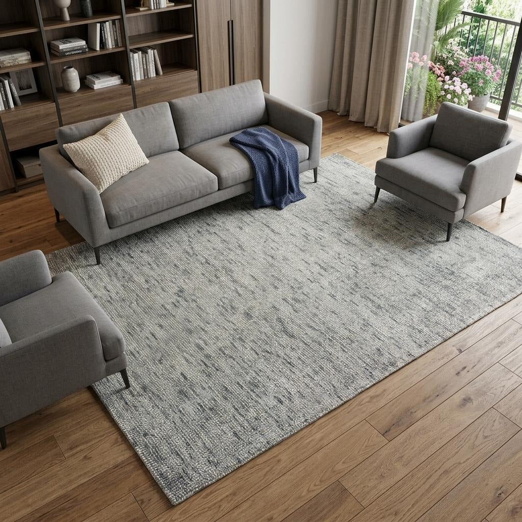 10' X 13' Stone And Gray Hand Tufted Area Rug - Home & Garden
