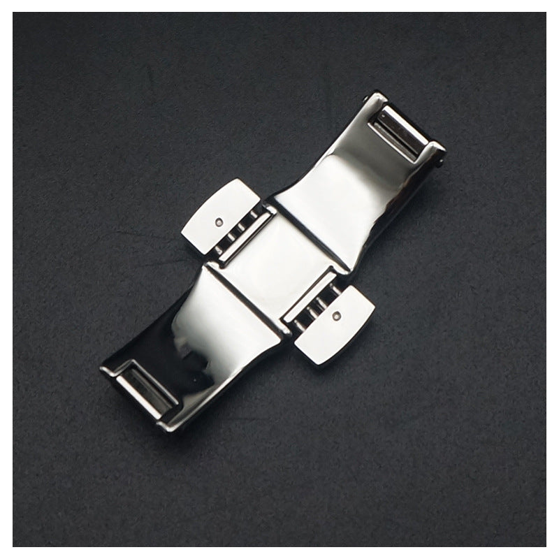 Metal Double Press Deployment Buckle For Longines L4 L2 Watch Accessories Stainless Steel Seamless Butterfly Buckle Watch Band