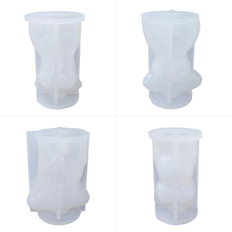 Female Body Art Statue Candle Silicone Mold Home Decoration Crafts Making Mould Female Male Body Figurines Candle 3D Mould