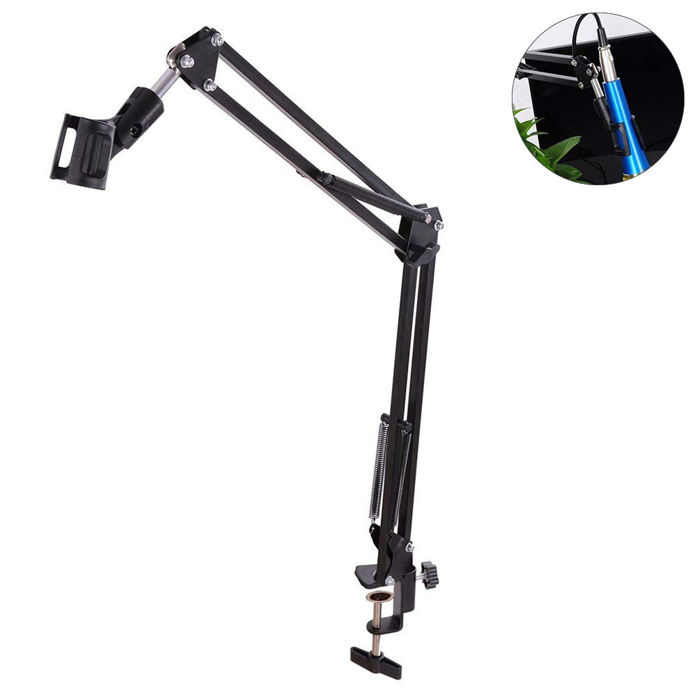 Professional Studio Recording Professional Clamp Adjustable Table Mounting Microphone Arm Stand Broadcasting Scissor Arm Holder