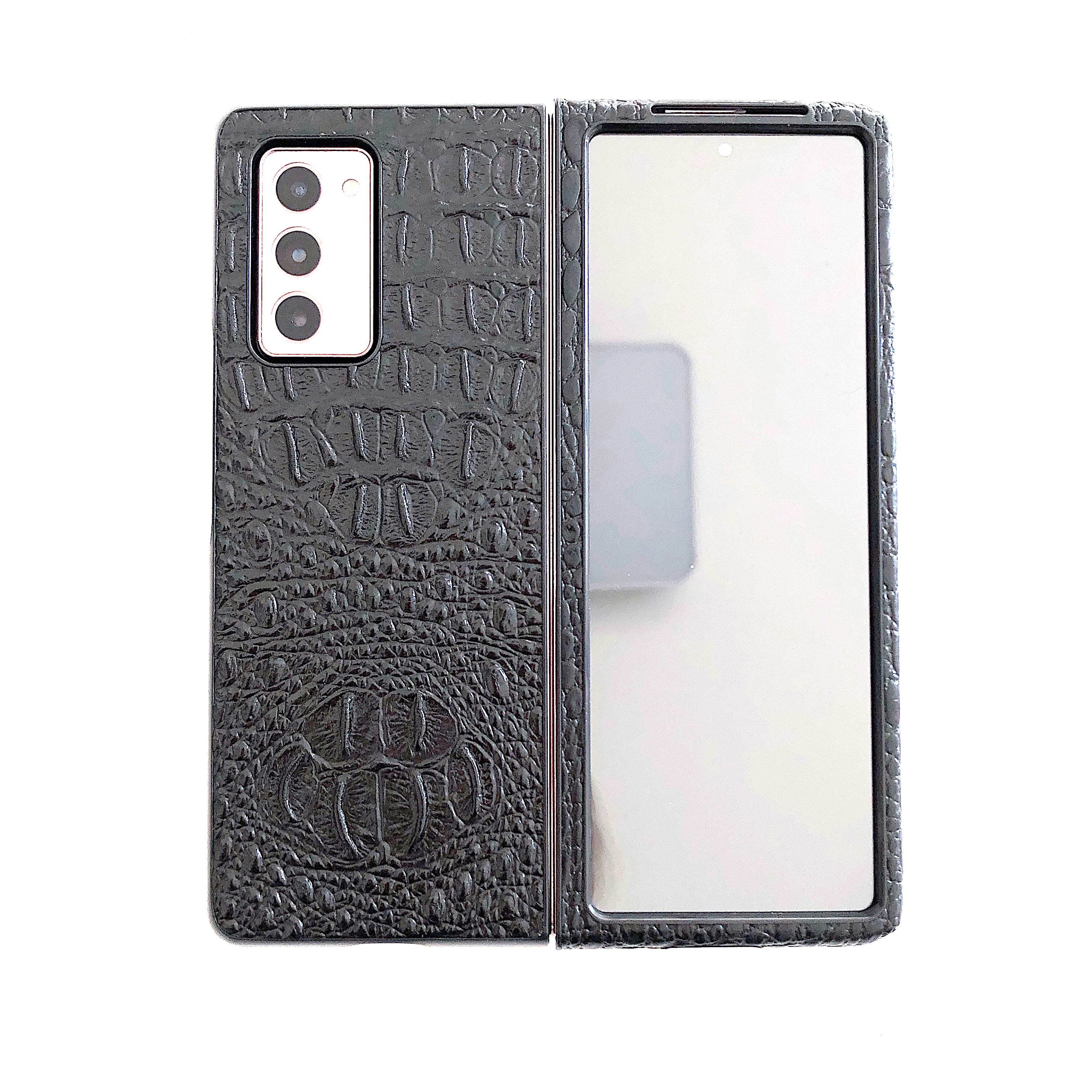 For Galaxy Z Fold 2 Case Case for Galaxy Z Fold2 5G front and back covered with leather Case For Galaxy Z Fold2 5G Case
