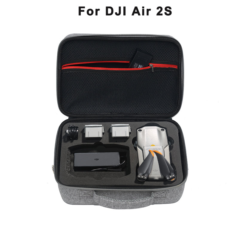 Portable Suitcase for DJI Mavic Air 2 2S Drone Hard Shell Travel Carrying Case Battery & Accessories Waterproof Storage HandBag Black
