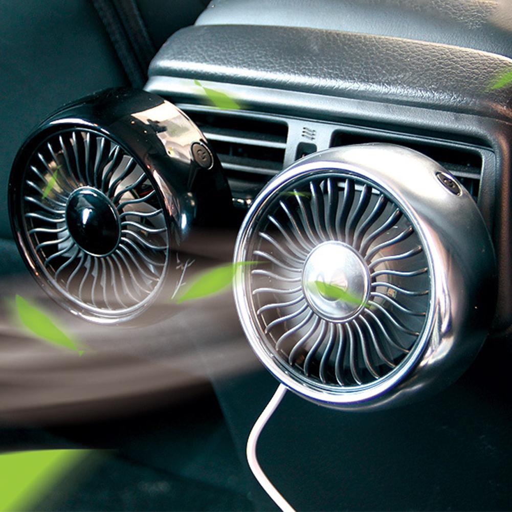 Multi-function Mini Electric Car fan Car Air Conditioning 360 Degree Rotating Cooling Fan Car circulator 12V 3 Speed car Cooler