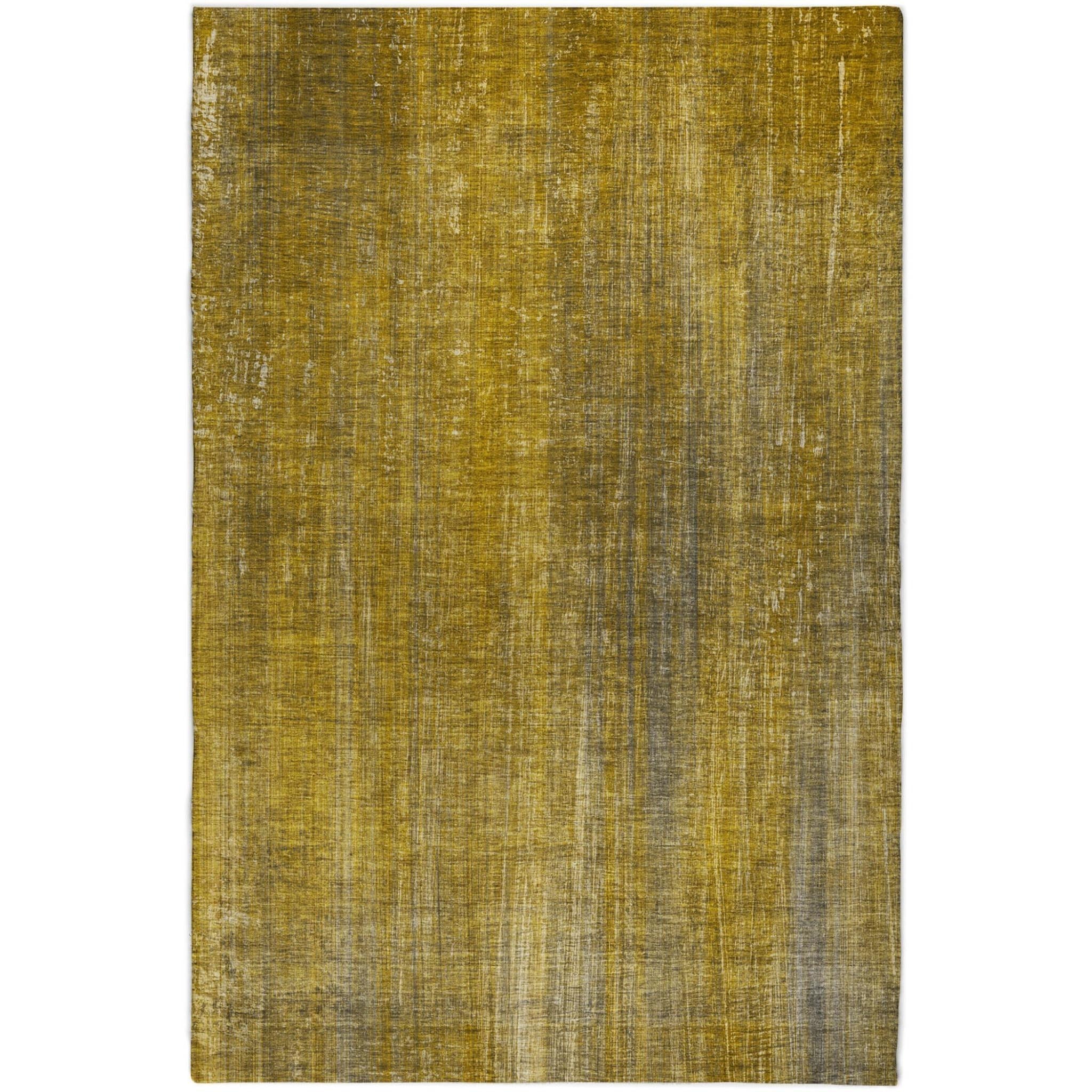 10' X 14' Chocolate And Brown Striped Shag Washable Area Rug With UV Protection - Home & Garden