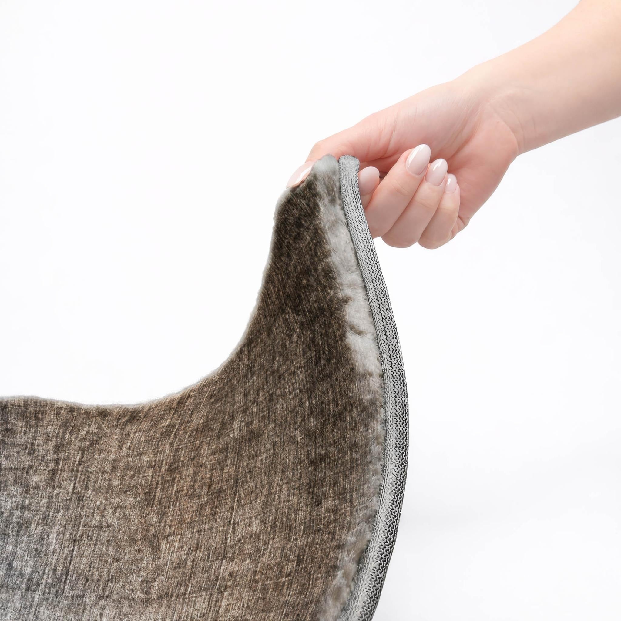 10' X 14' Chocolate And Taupe Ombre Shag Washable Area Rug With UV Protection - Home & Garden