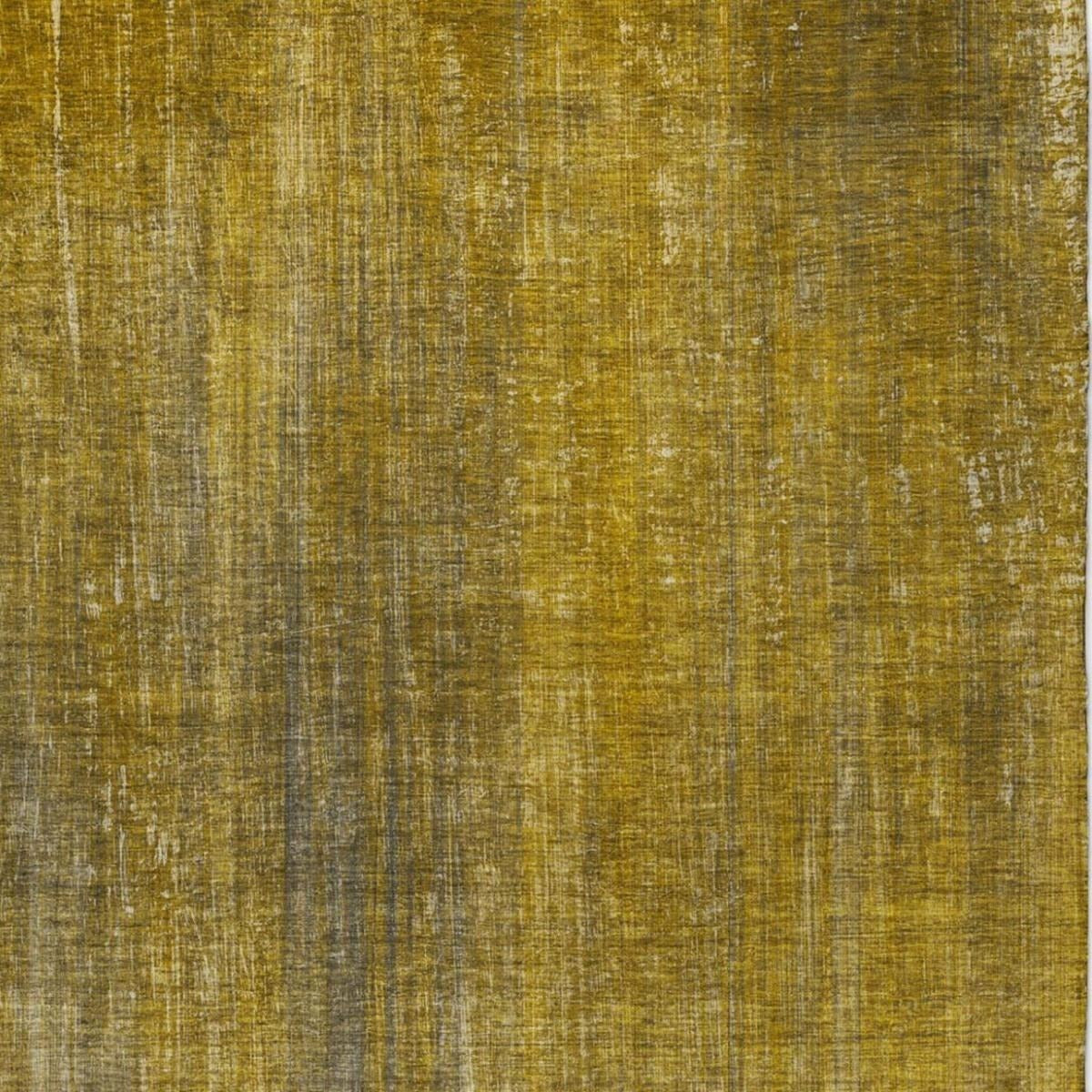 10' X 14' Chocolate And Brown Striped Shag Washable Area Rug With UV Protection - Home & Garden