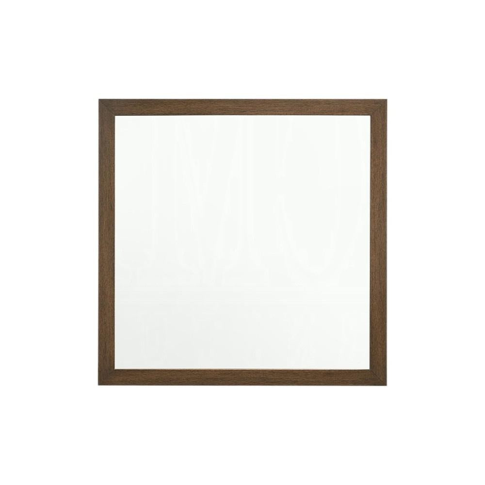 40" Square Wood Framed Accent Mirror - Bed & Bath