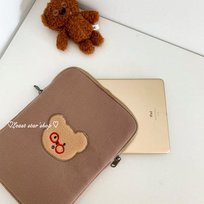 Bamtoree Same Embroidery Bunny Ipad Tablet Liner Protective Bag Storage Bag 07