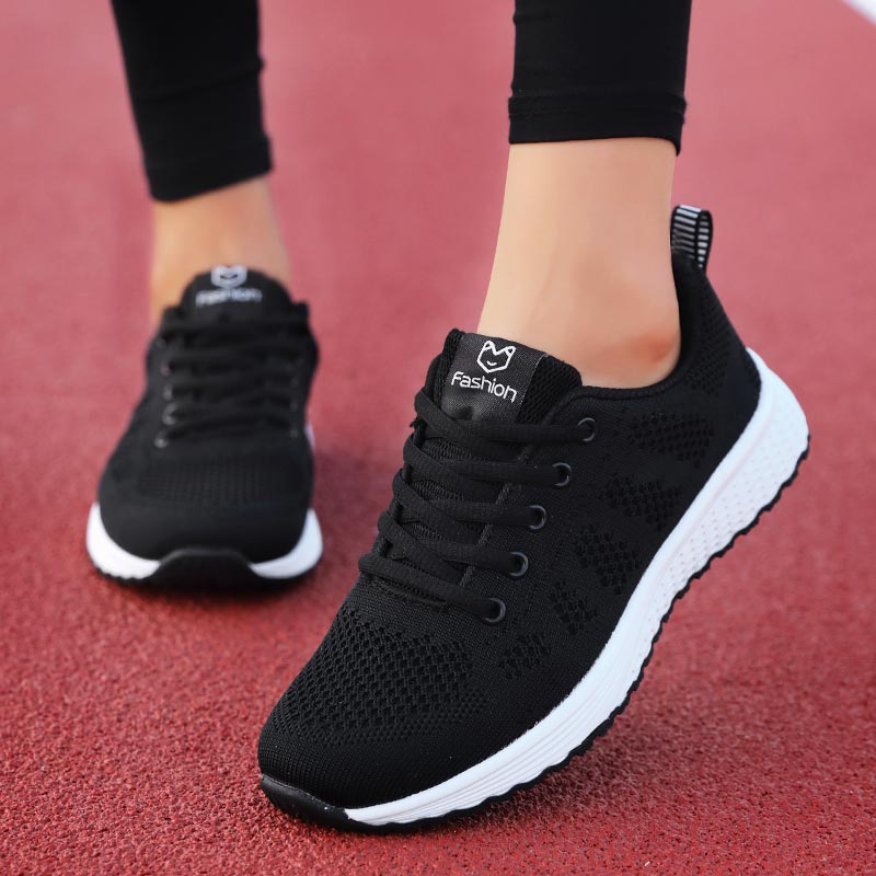 Sports Shoes Woman Women Running Women Black Sport Shoes Women's Mesh Sneakers Tennis Snekers Sneackers Training Exercise