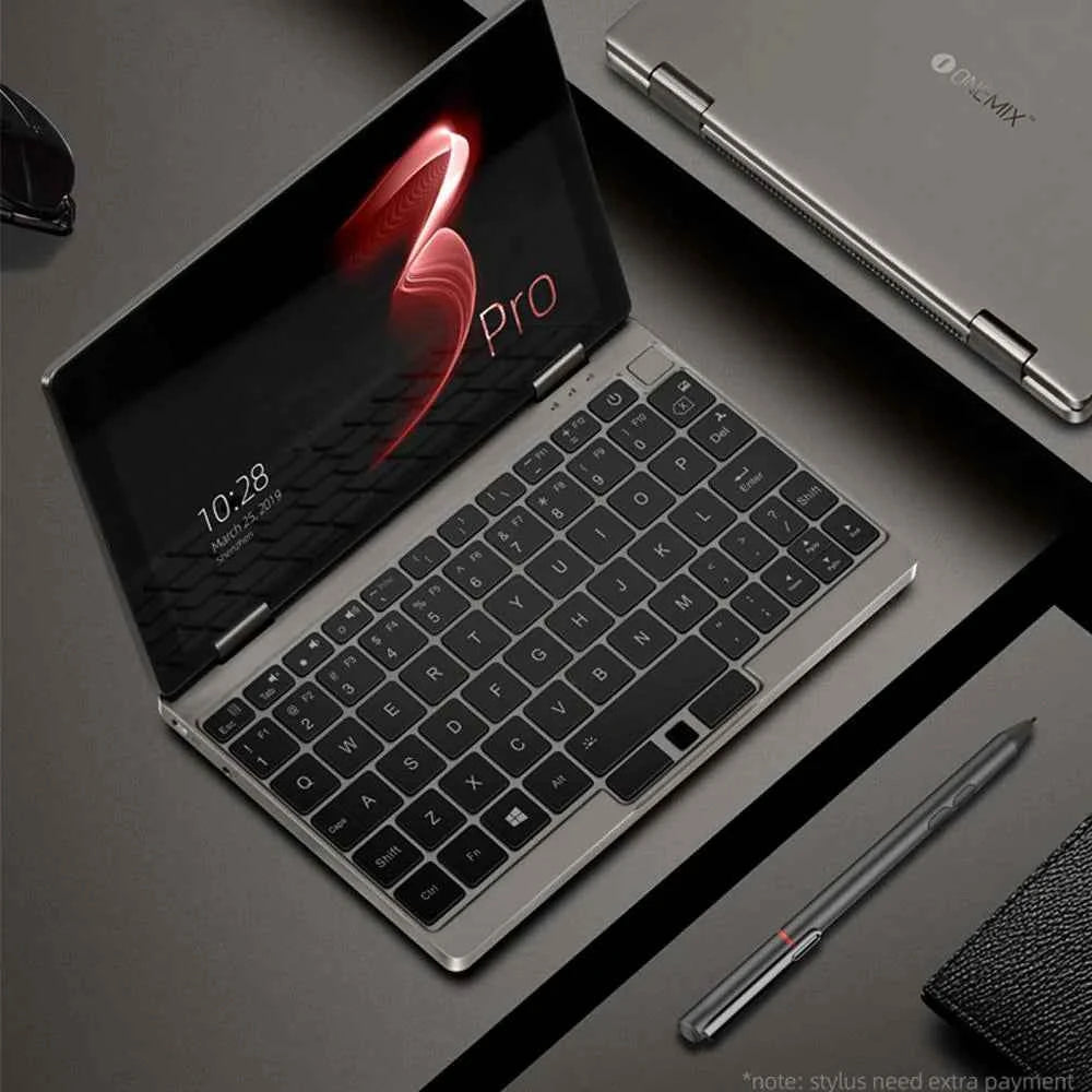 Sleek silver 2-in-1 laptop with black keyboard, stylish design, and touchscreen, ideal for professionals and students.