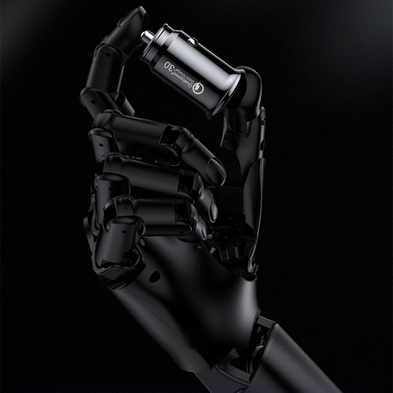 Dual port car office charger USB-C, spare device mini car charger dual device charger for Type-c plug USB quick car charging