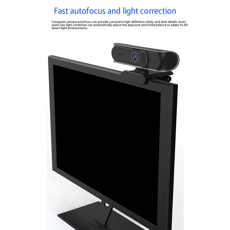 HD AF Computer Video Computer Camera for Meeting Family Video Friend Chat 5 Million Auto Focus Support 720P1080P