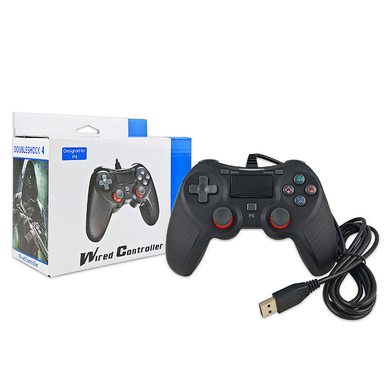 USB Wired PS4 Gamepad Controller Joystick Joypad with Vibration Double Shock 4/1.5M Charging Cable for Playstation 4 Console PC