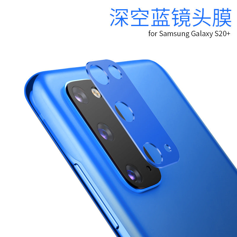 Protection Cap Alloy Mobile Phones Camera Lens Screen Protective Film Metal Protector For S20/S20 Plus/S20 Ultra Smudge-free S20 plus Dark Blue