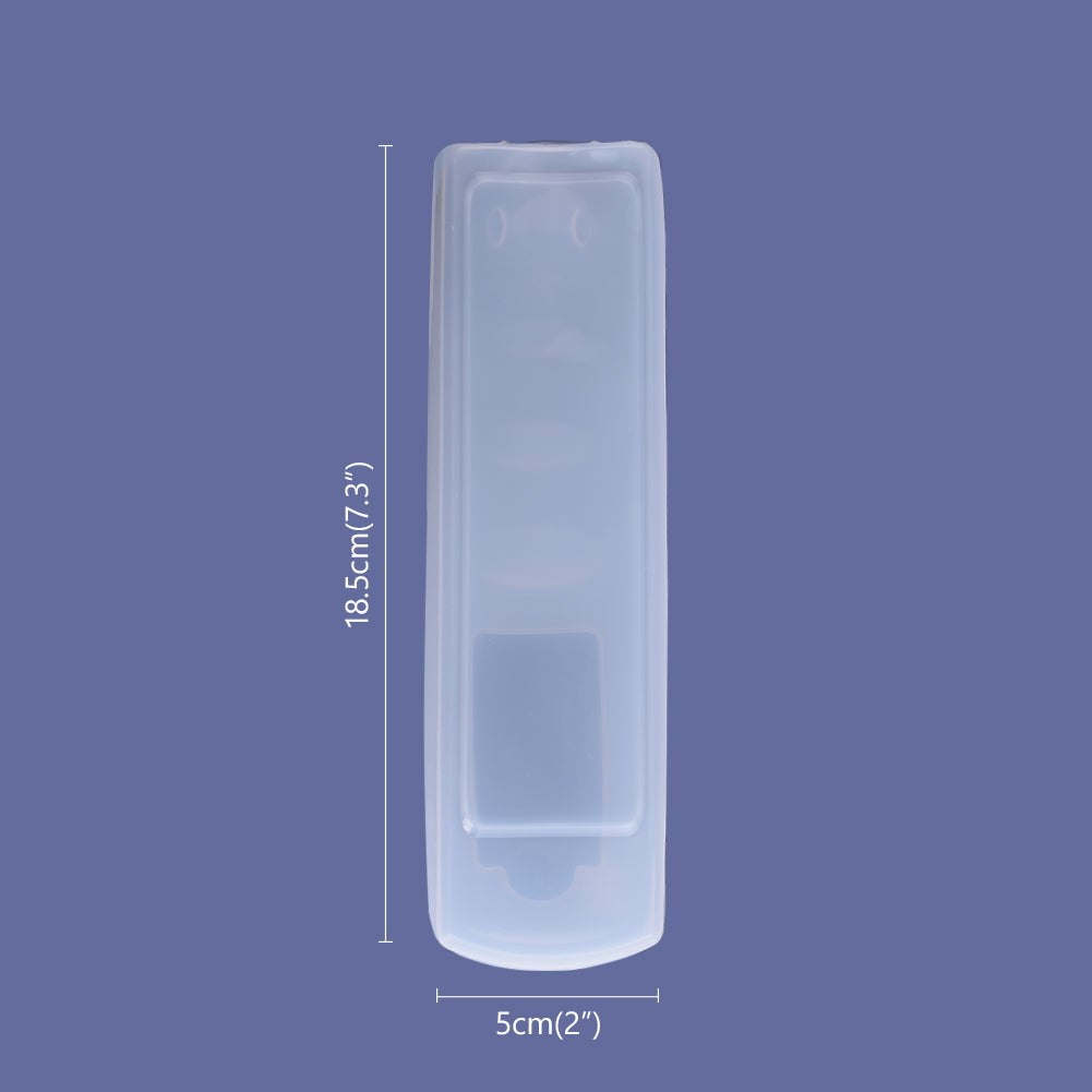 Clear TV Air Condition Remote Controller Silicone Protector Case Cover Skin Waterproof Pouch Bags Model A 18.5x5cm