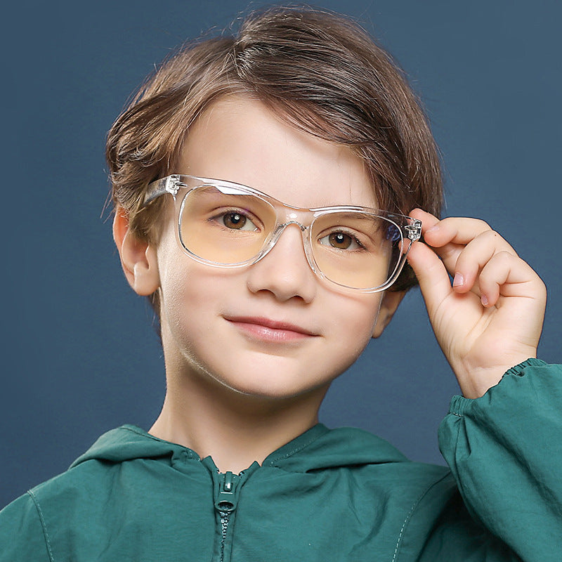 Children TR90 Glasses Frame Boys Girls Anti Blue Light Glasses Anti-reflective Computer Eyewear