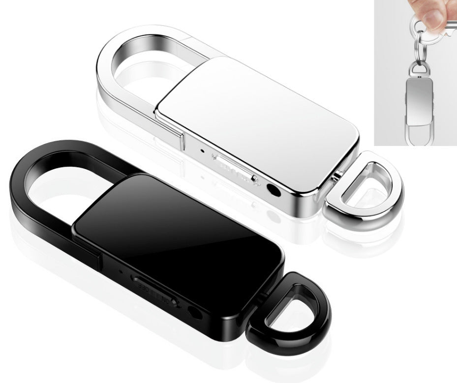 Mini Portable Keychain Voice Recorder MP4 AI Smart Professional High-definition Noise Reduction Remote Meeting Voice Recorder