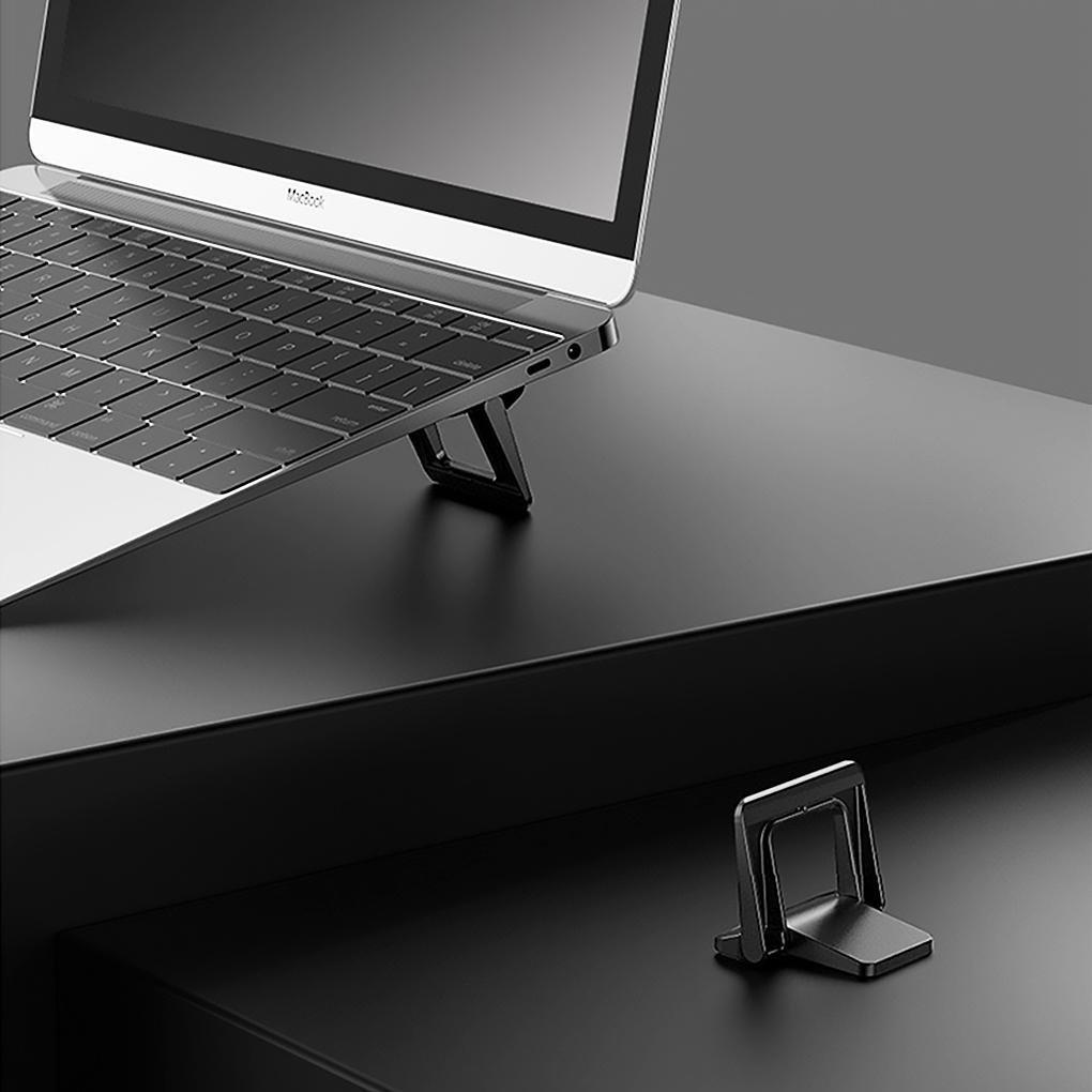 1 Piar Portable Laptop Bracket Holder Folding Desktop Notebook Rack Stand Support (Black) GreatEagleInc