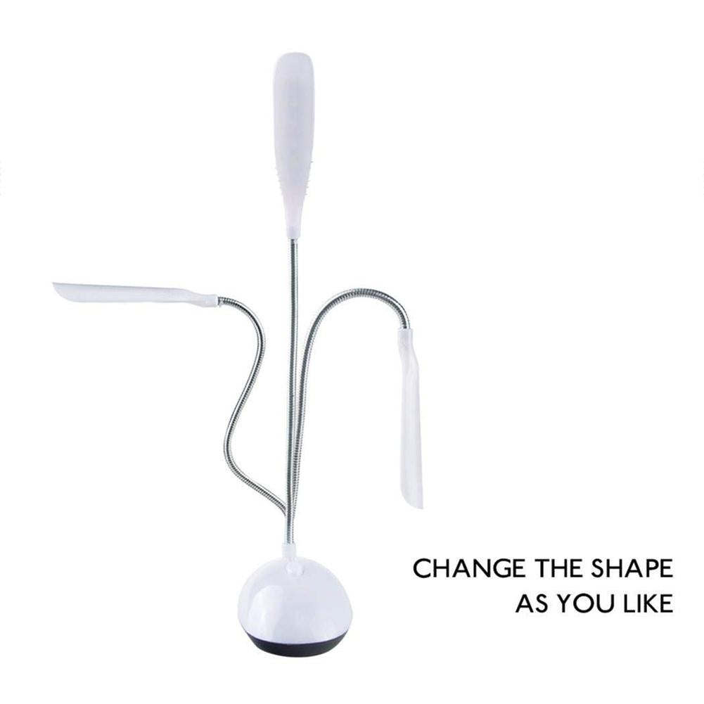 Battery Mini Led Book Light Luminaria Table Lamp 3LEDs Flexible Light Eye-protection Reading Night Lights for Notebook Laptop PC