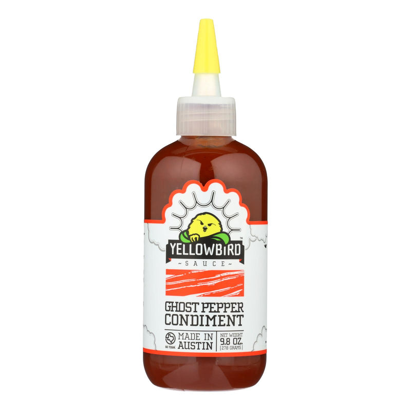 Yellowbird Sauce Ghost Pepper Condiment  - Case Of 6 - 9.8 Oz