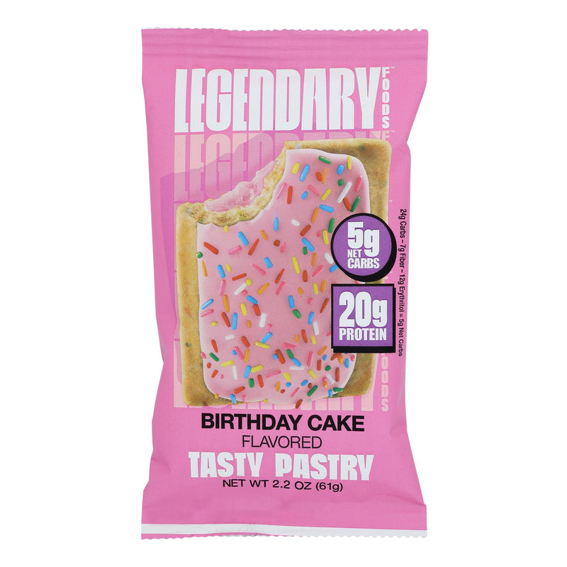 Legendary Foods - Tstr Pastry Birthday Cake - Case Of 10-2.2 Oz