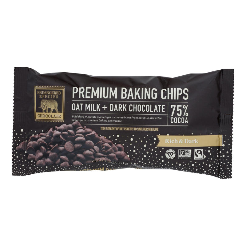 Endangered Species Chocolate - Bking Chips Oatmlk Whole Shrk - Case Of 6-10 Oz