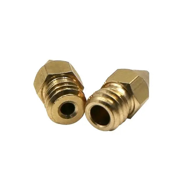 10pcs Brass nozzle 3d printer accessories mk8 pointed brass nozzle surface lettering printing accessories GreatEagleInc