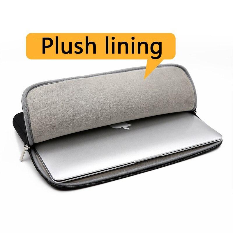 11 12 13 14 15 15.6 inch laptops Sleeve case with Front pocket For Macbook Air Pro soft plush lining version waterproof GreatEagleInc