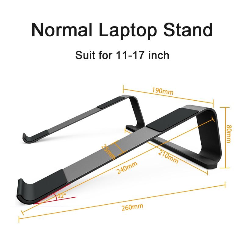 11-17 inch Aluminum Alloy Laptop Stand Portable Base Notebook Stand Holder For Macbook Air Pro Non-slip Computer Cooling Bracket GreatEagleInc