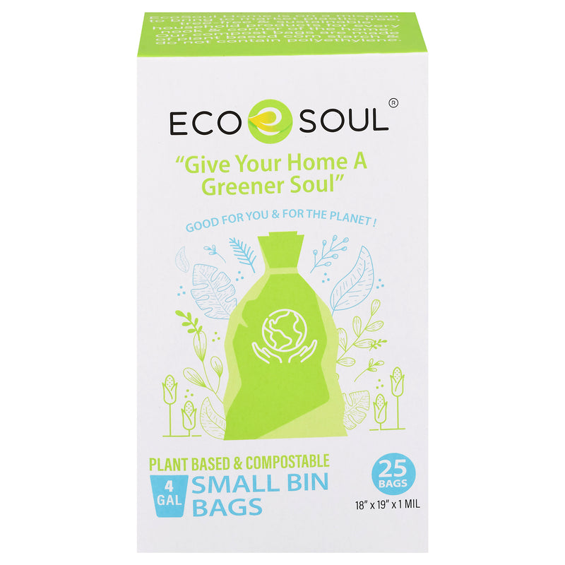 Ecosoul Home - Trsh Bags 4 Gl Cmpstble - Case Of 12-25 Ct