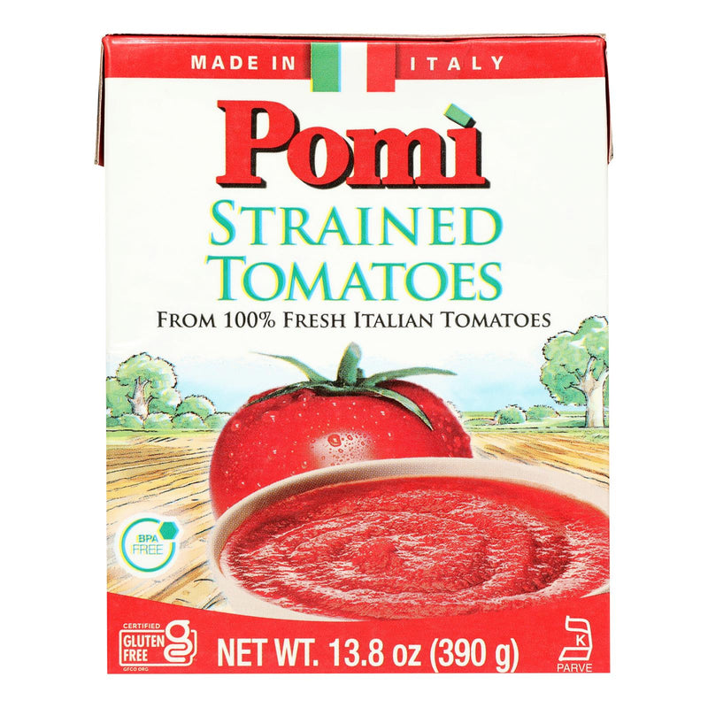 Pomi Tomatoes - Tomatoes Strained - Case Of 12-13.8 Oz