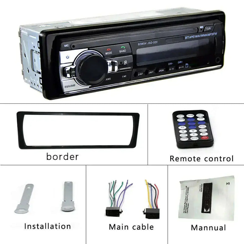 12V-1Din-Car-Radios-Stereo-Bluetooth-Remote-Control-Charger-phone-USB-SD-Audio-MP3-Player-1-DIN-In-Dash-Car-GreatEagleInc-334009945