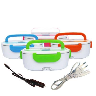 12V/ 110V 220V Dual Use Home Car Heating Lunch Box Thermostat Food Warmer Container Mini Rice Cooker EU US Plug GreatEagleInc