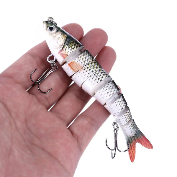 13.7cm 27g Sinking Wobblers 8 Segments Fishing Lures Multi Jointed Swimbait Hard Bait Fishing Tackle For Bass Isca Crankbait GreatEagleInc