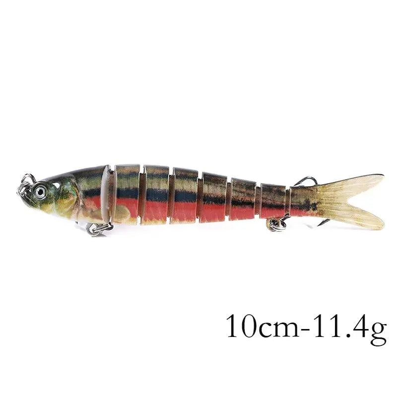 13.7cm 27g Sinking Wobblers 8 Segments Fishing Lures Multi Jointed Swimbait Hard Bait Fishing Tackle For Bass Isca Crankbait GreatEagleInc