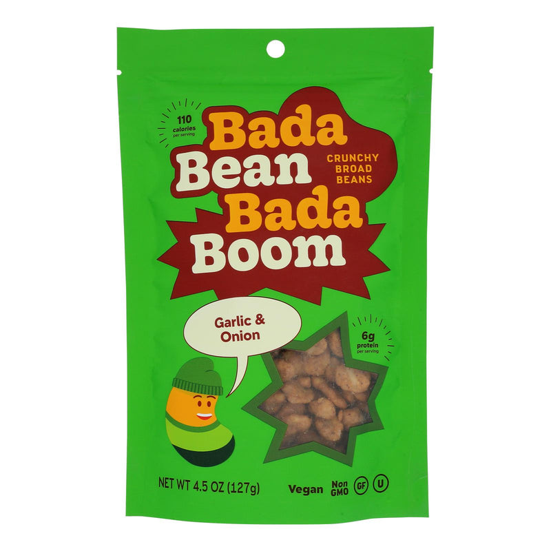 Bada Bean Bada Boom - Crunchy Beans Gar & Onion - Case Of 6-4.5 Oz