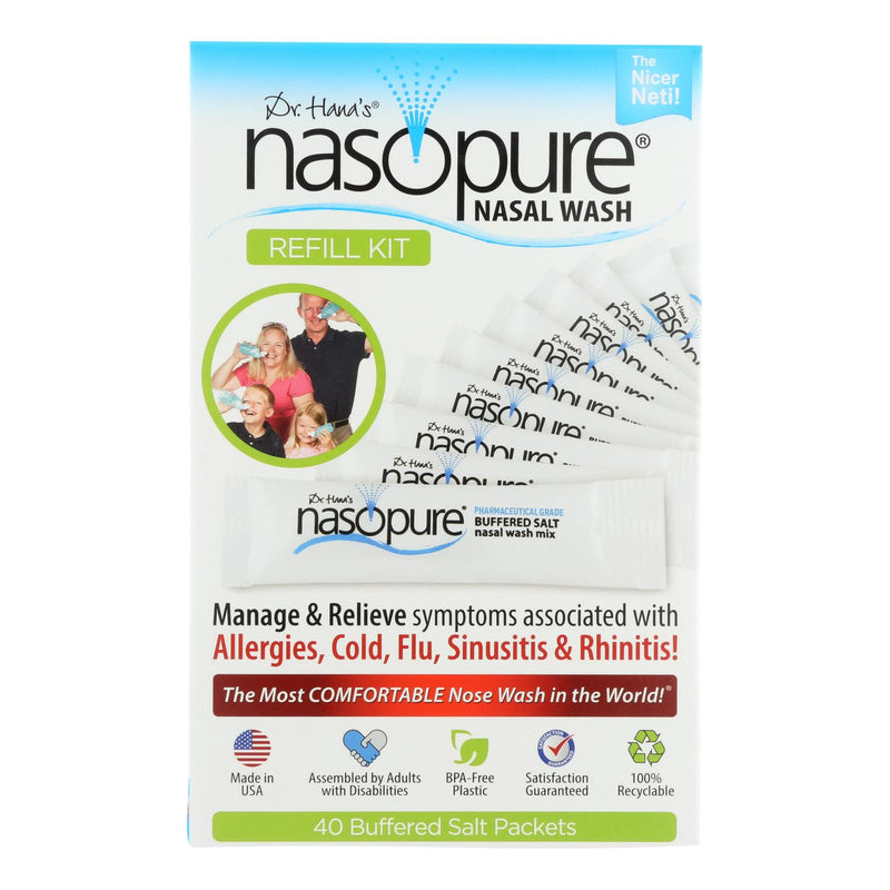 Dr. Hana's Nasopure Nasenspül-Nachfüllset – je 1 Stück – 40 Ct