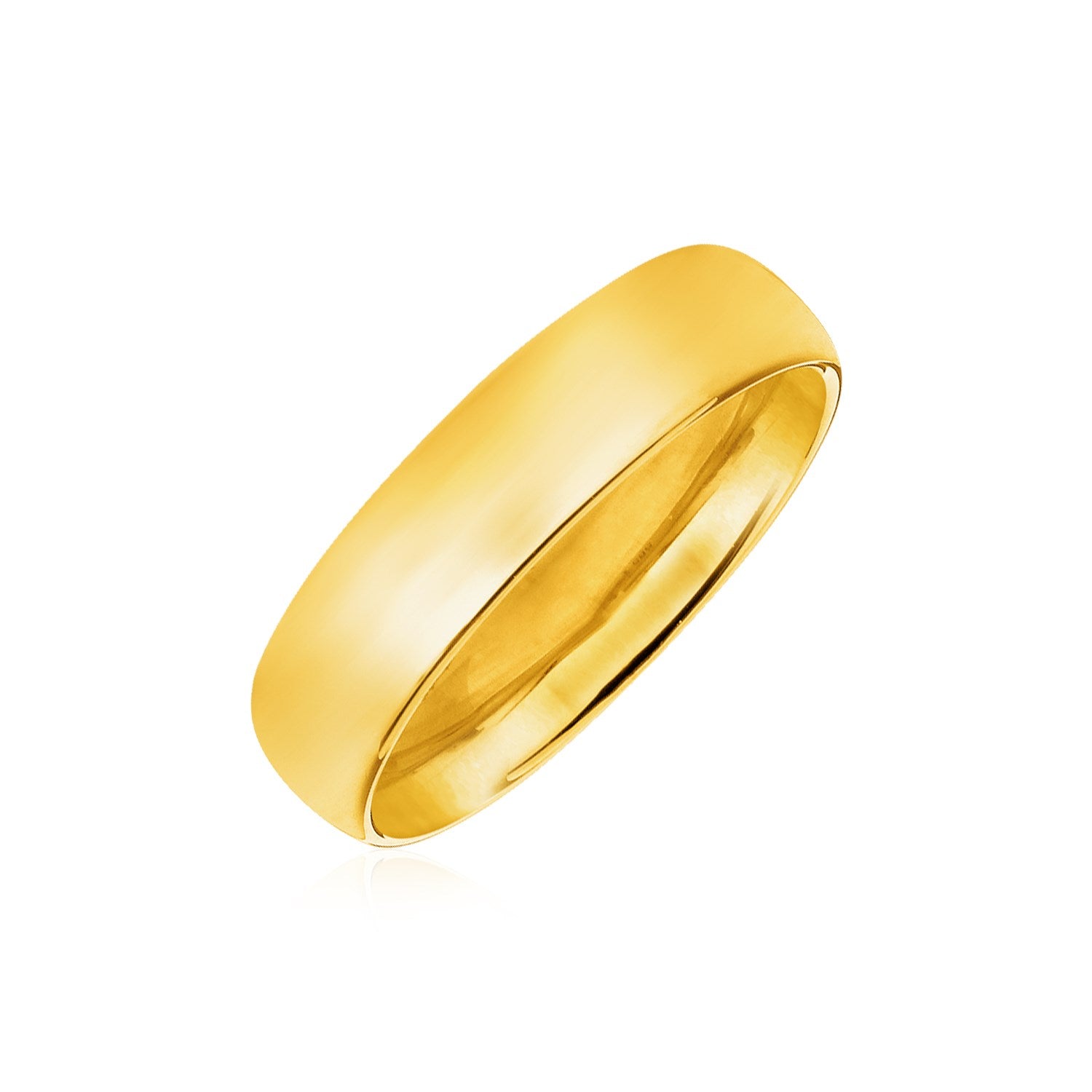 14k Yellow Gold Comfort Fit Wedding Band 7