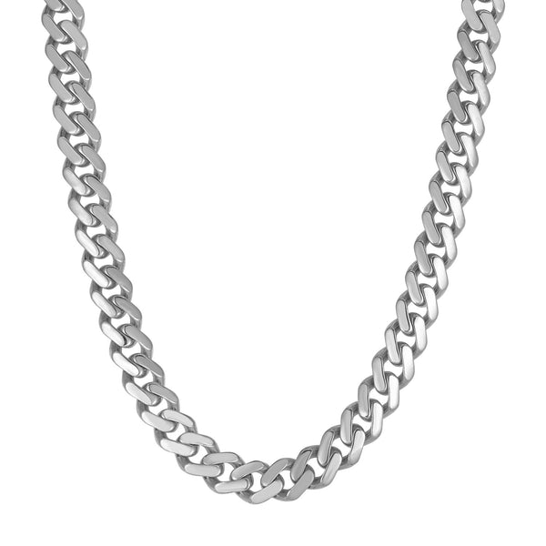 14k White Gold 22 inch Polished Curb Chain Necklace 22"