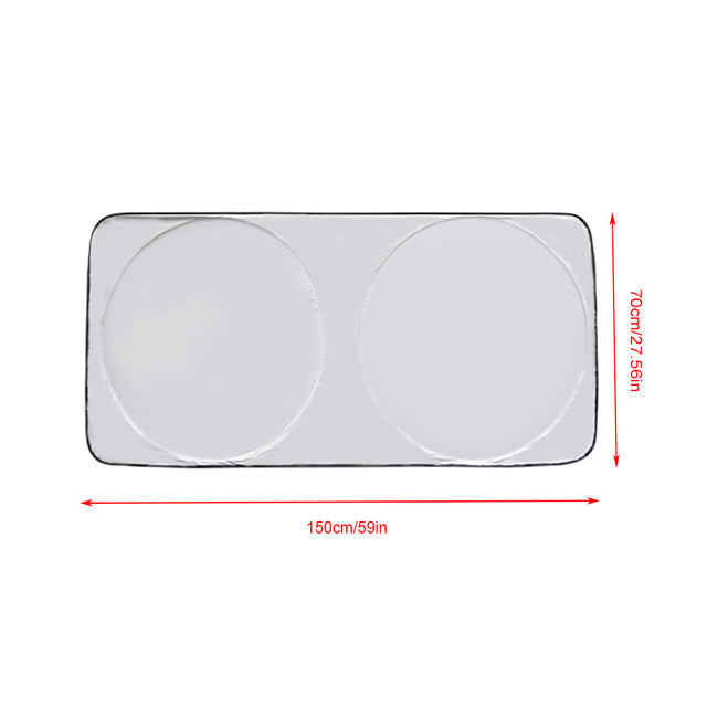 UV Protect Car Window Film Auto Visor Windshield Windscreen Sun Block Cover Folding Jumbo Front Rear Car Window Sun Shade 150 X70cm