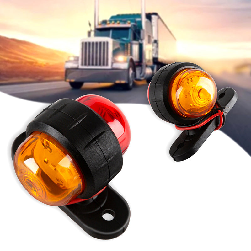Car Truck Trailer LED Side Marker Light Red YellowTurn Signal Clearance Light Indicator Lamp For Lorry Caravans 12-24V