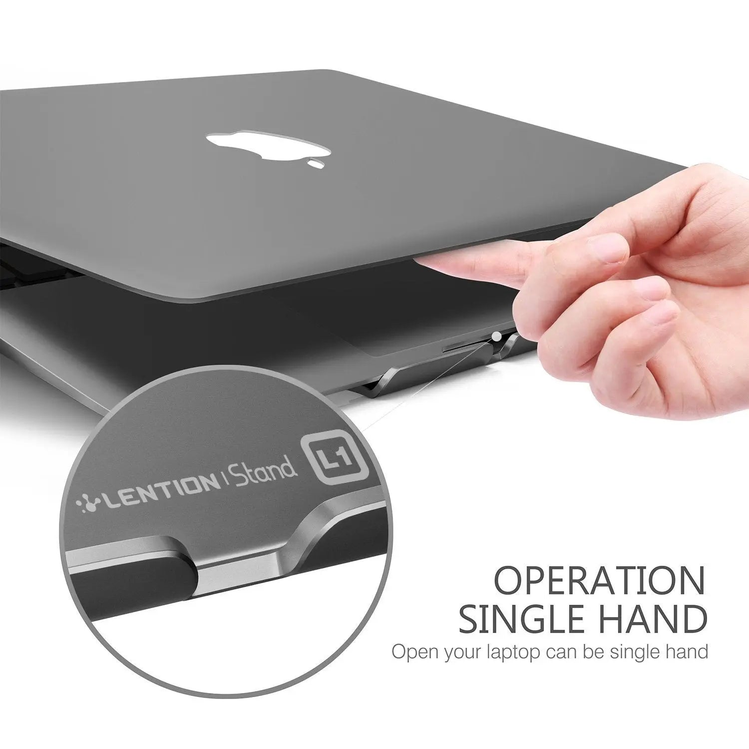 13Aluminium Laptop Stand portable for MacBook Air/Pro 13 15, iPad Pro 12.9, Surface, Chromebook and 11 to 16 inch Notebook holder - GreatEagleInc