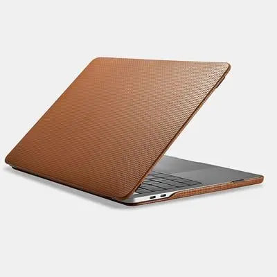 13Genuine Leather Cover Case For MacBook Pro 13 inch New 2017 Case Sleeve Luxury Leisure Laptop Bags & Cases Protective Shell Cove Brown 13"