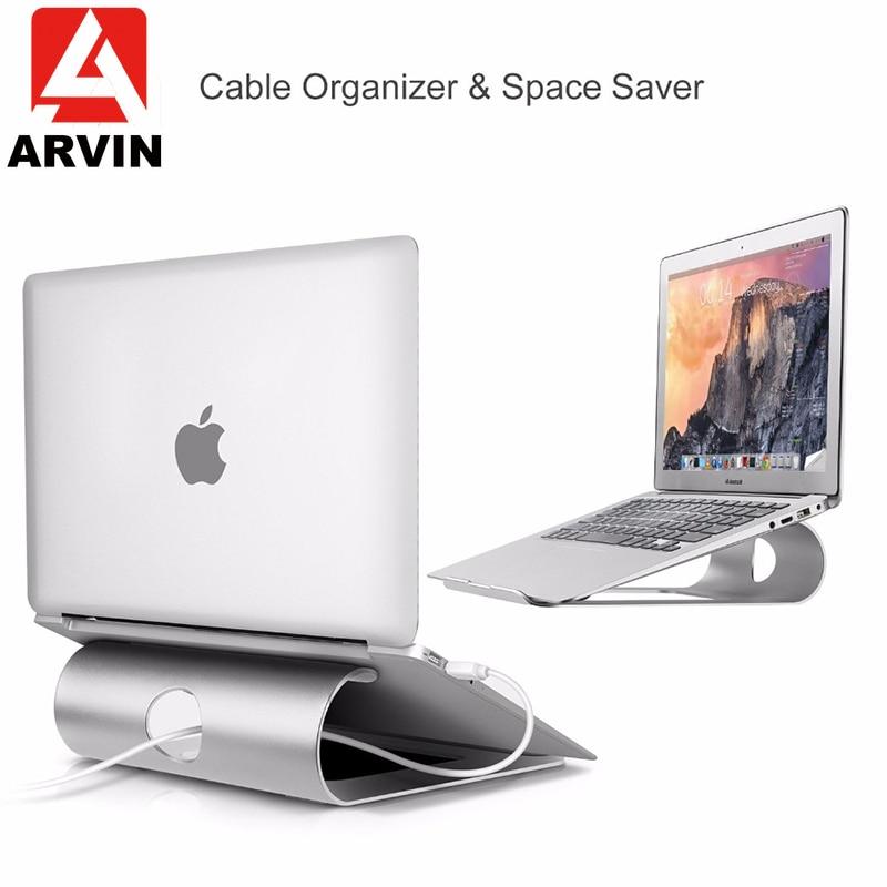 13Arvin Aluminum Tablet Laptop Holder Stand For Macbook Air Pro Retina 11 12 13 15 Inch Notebook Laptop Cooling Mount For HP Dell GreatEagleInc