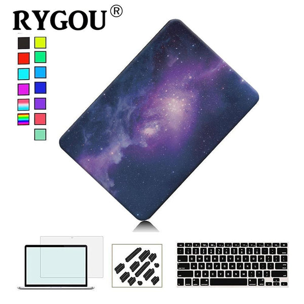 13For MacBook Pro 13 15 inch Galaxy Graphic Rubberized Hard Case, A1706 A1708 A1278 A1286 A1988 A1989 A1707 A1990 Fit Laptop Case GreatEagleInc